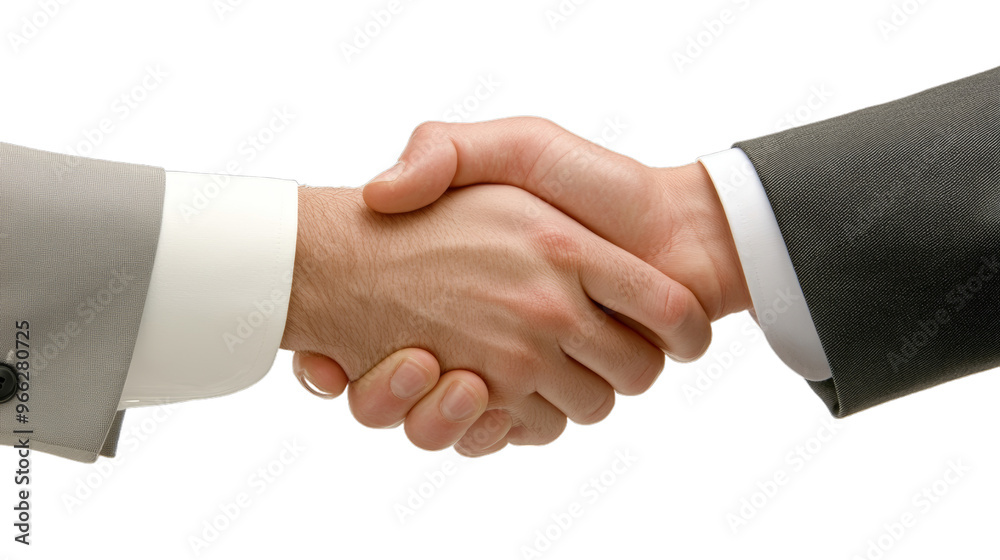 Business handshake against transparent PNG background Business handshake against transparent PNG background