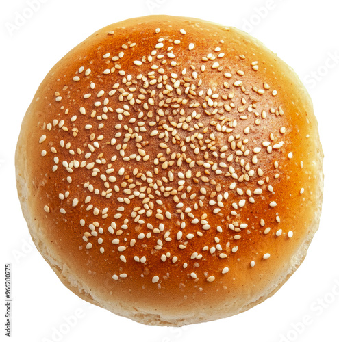 PNG Fresh sesame seed hamburger bun photo