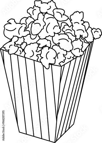 Popcorn Outline