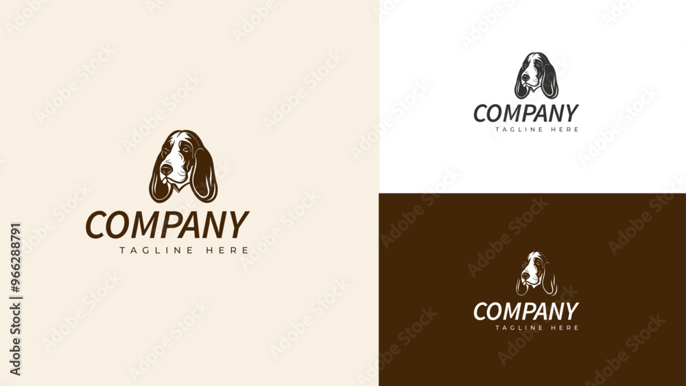 Luxury Beagle Dog Logo Luxury Beagle Dog Logo