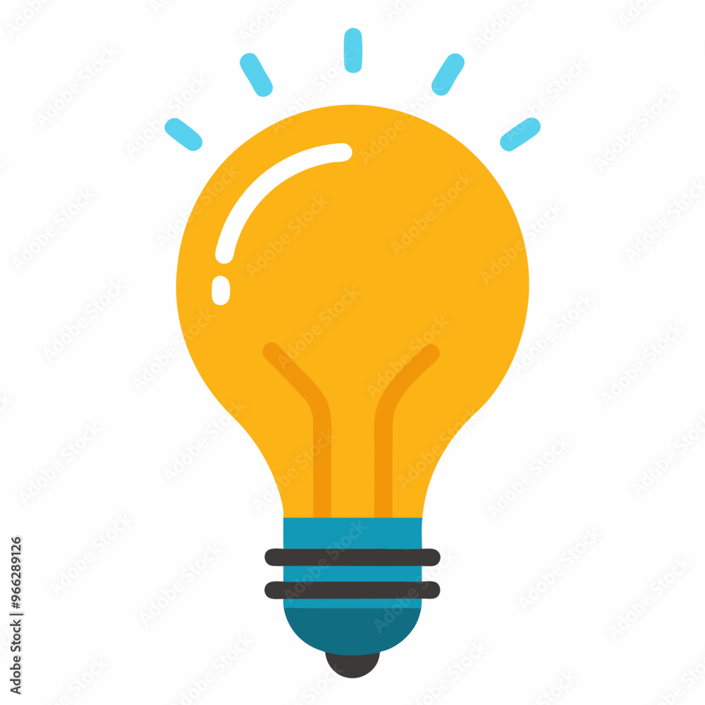 Bulb vector on white background Bulb vector on white background