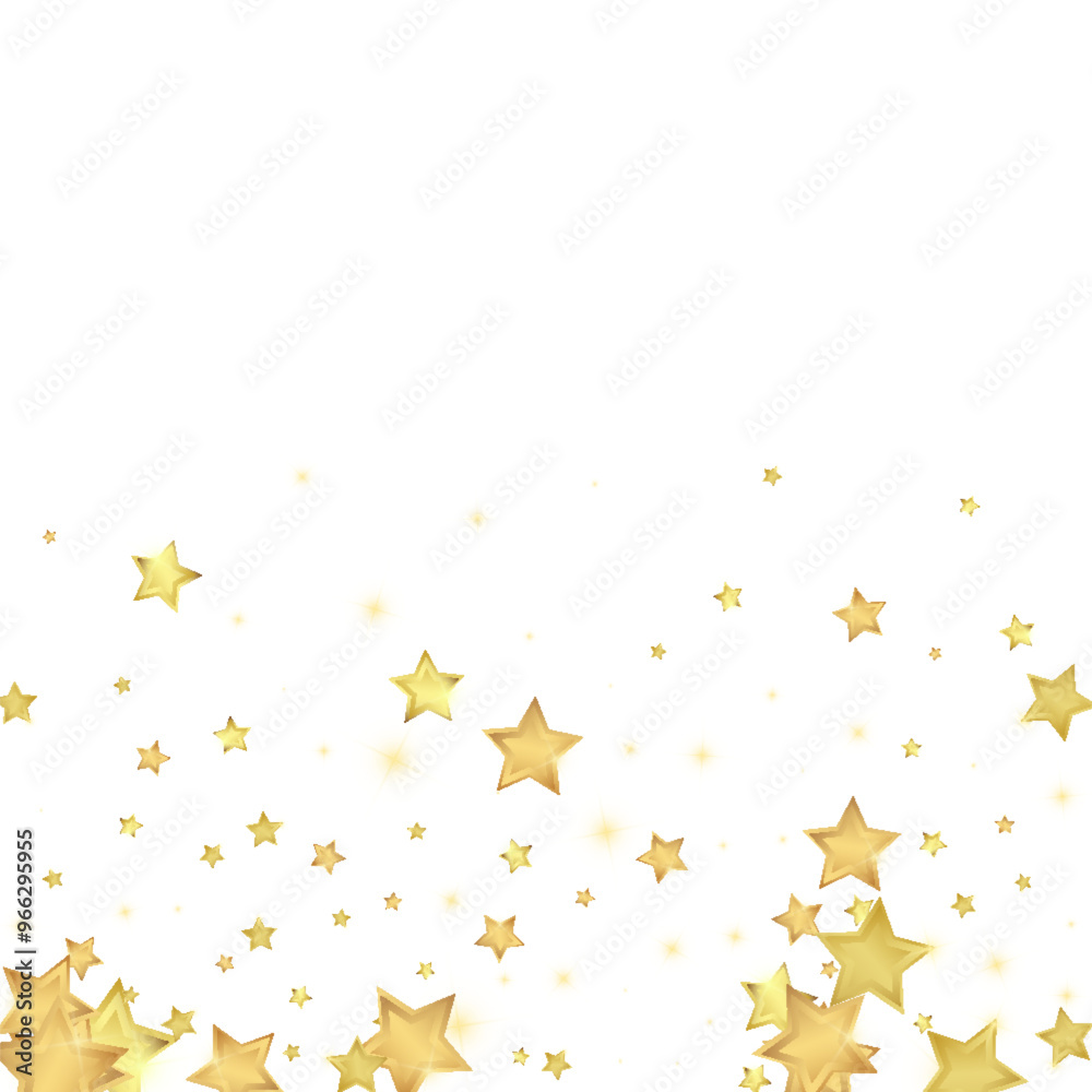 Magic stars vector overlay. Gold stars scattered Magic stars vector overlay. Gold stars scattered