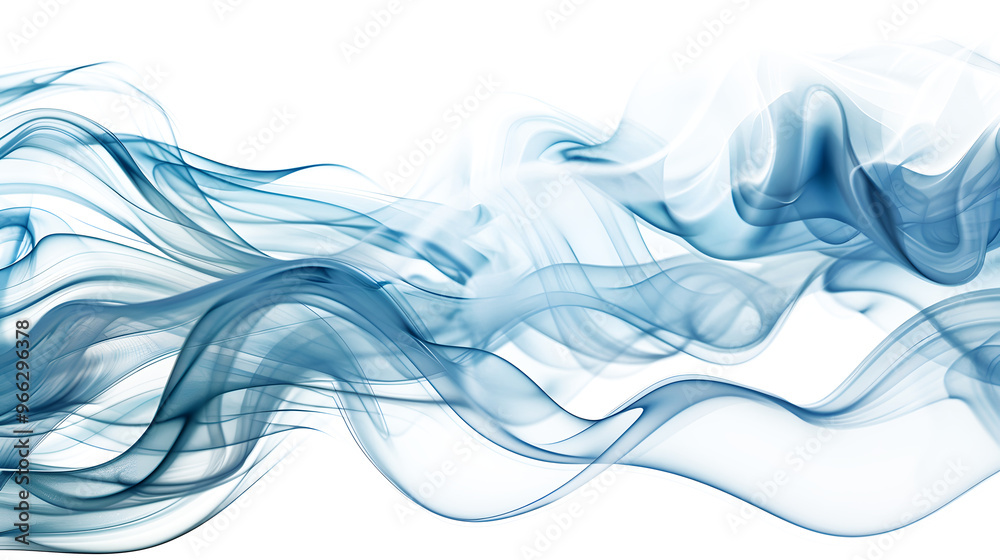 Blue abstract lines swoosh wave Smooth wave border isolated on a transparent background Blue abstract lines swoosh wave Smooth wave border isolated on a transparent background