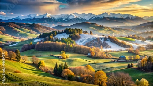 Breathtaking Natural Landscape Scenery Capturing the Beauty of Nature's Wilderness and Open Spaces
