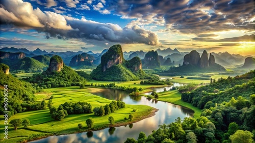 Breathtaking Natural Landscape Scenery Capturing the Beauty of Nature's Wilderness and Open Spaces