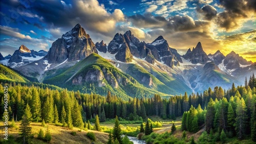 Breathtaking Natural Landscape Scenery Capturing the Beauty of Nature's Wilderness and Open Spaces