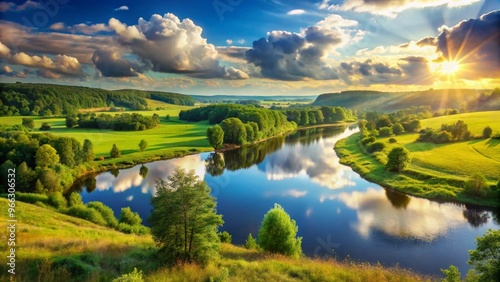 Breathtaking Natural Landscape Scenery Capturing the Beauty of Nature's Wilderness and Open Spaces