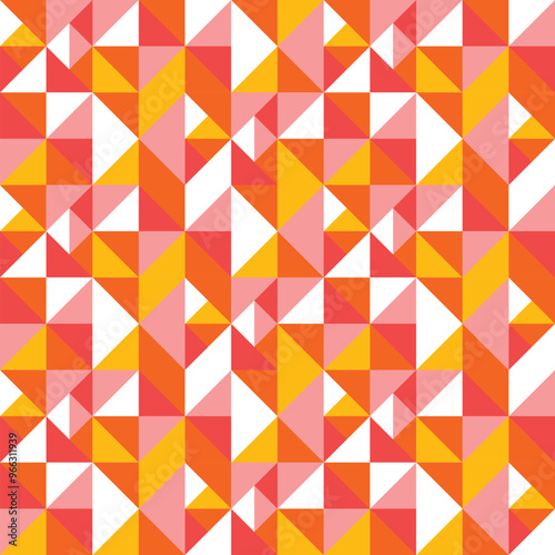 Colourful geometric triangle pattern. Abstract background. Vector illustration