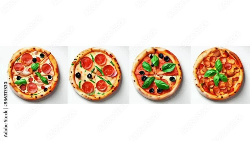 Pizza on white background Pizza on white background