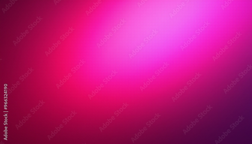 Fototapeta premium Abstract glowing neon pink gradient noisy grain background texture