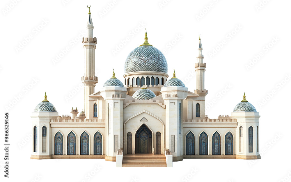 custom made wallpaper toronto digital3d illustration of mosque on transparent background, png	