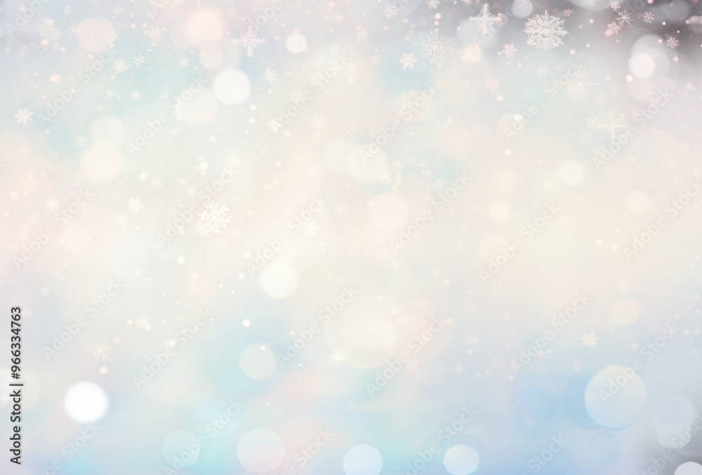 PNG Winter snowflakes bokeh festive background PNG Winter snowflakes bokeh festive background