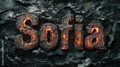Lava personalized name postcard perfect for decor.
