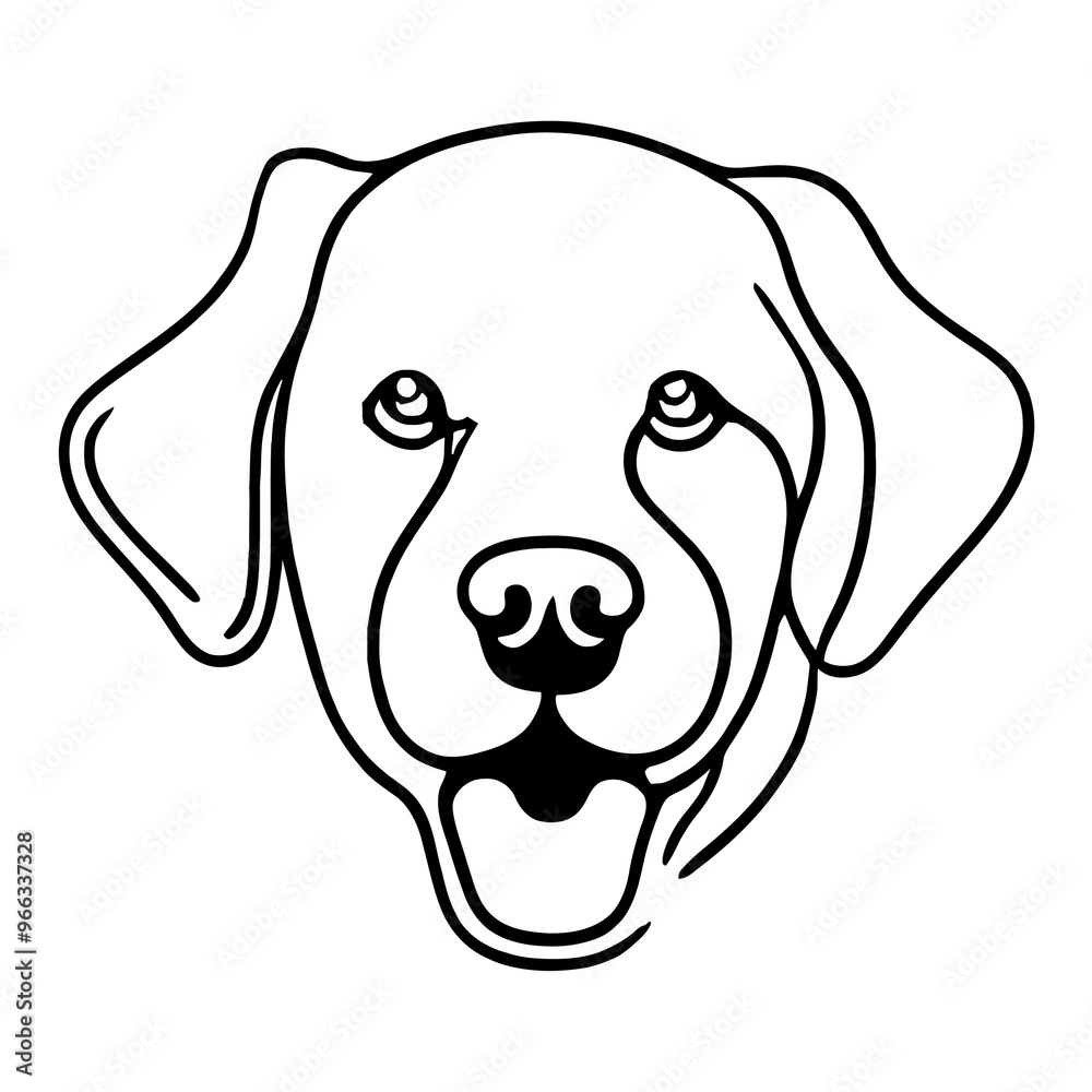 golden retriever line drawing golden retriever line drawing