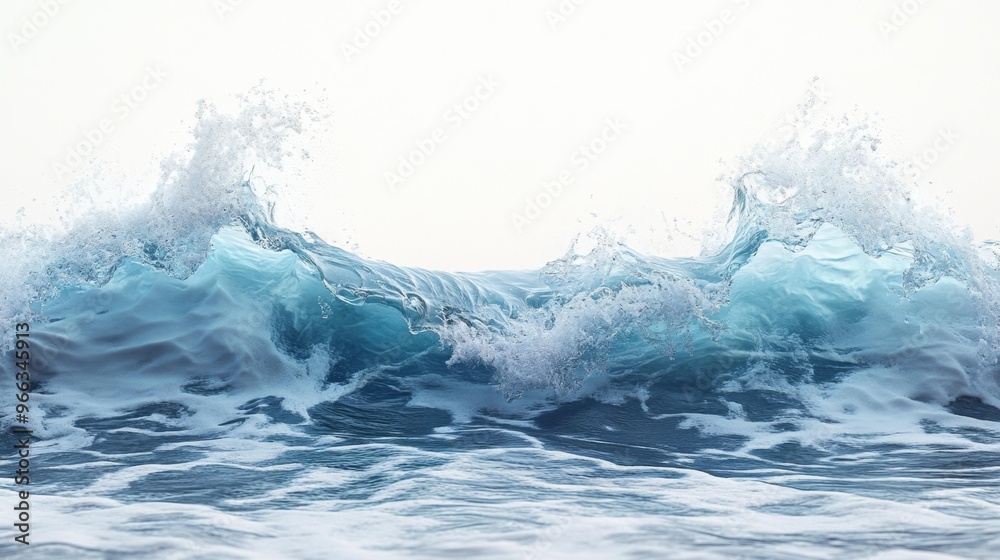 Blue ocean wave in motion Generative AI Blue ocean wave in motion Generative AI