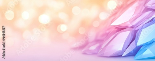 purple color diamond on blur bokeh background