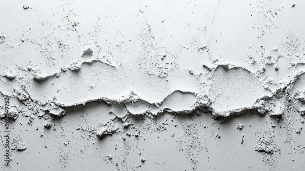 Fototapeta premium White Textured Surface with Cracks Generative AI