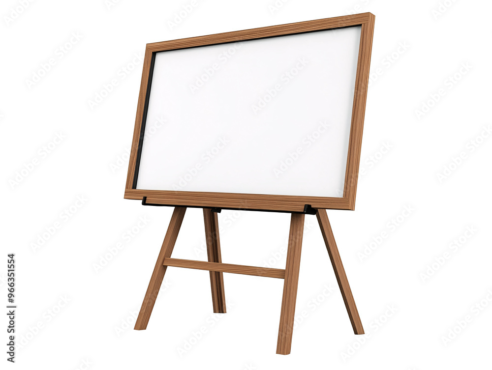 a white board on a stand a white board on a stand