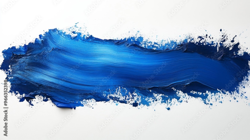 Abstract blue paint stroke texture Generative AI Abstract blue paint stroke texture Generative AI