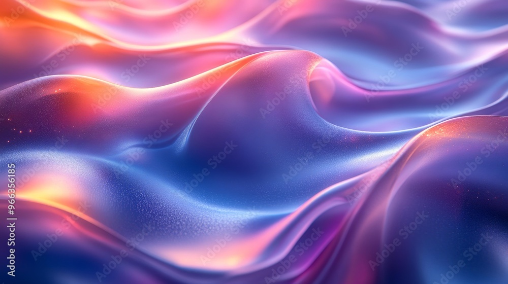 Abstract Soft Waves in Pastel Colors Generative AI Abstract Soft Waves in Pastel Colors Generative AI