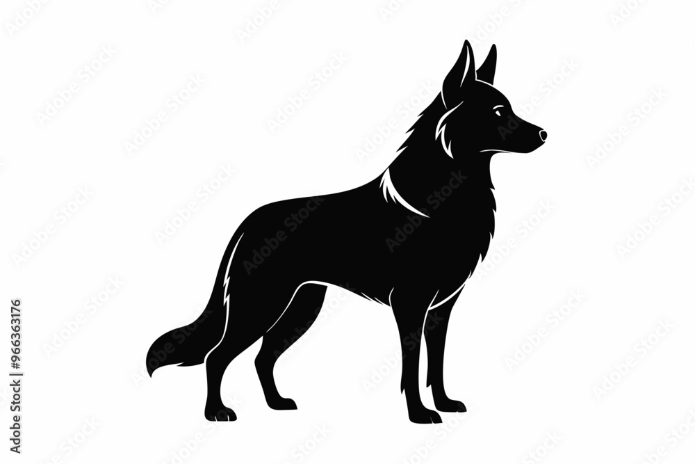 German Shepherd Bog Breed Black Silhouette Vector, Dog Silhouette Svg German Shepherd Bog Breed Black Silhouette Vector, Dog Silhouette Svg