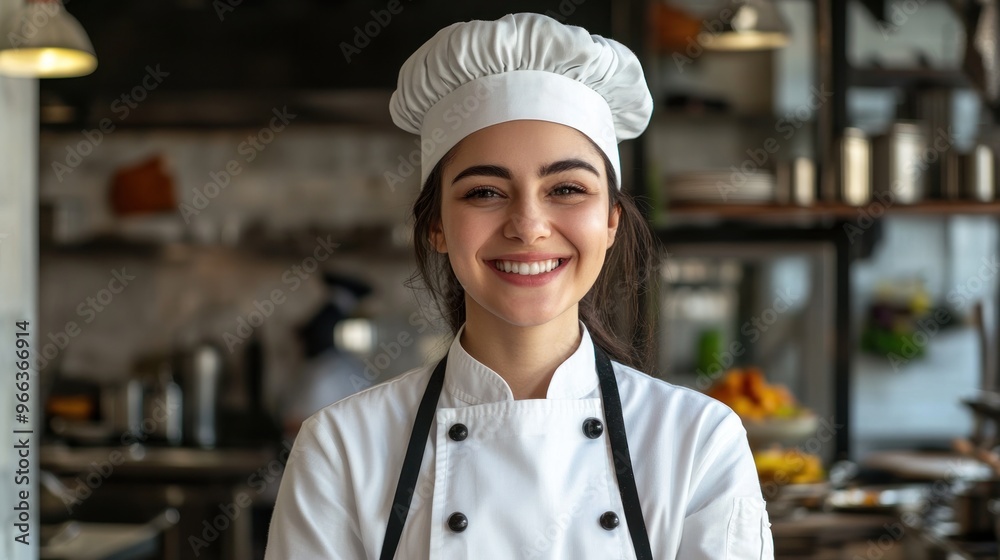 Smiling Chef in a Professional Kitchen Smiling Chef in a Professional Kitchen