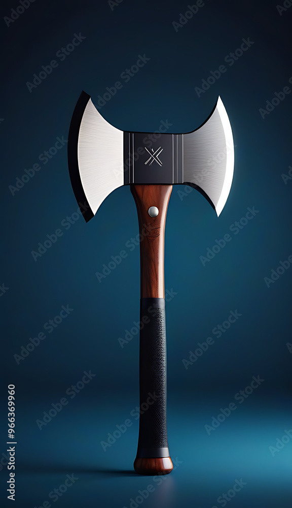 flat design style axe depicted minimalistic shapes clean lines flat design style axe depicted minimalistic shapes clean lines