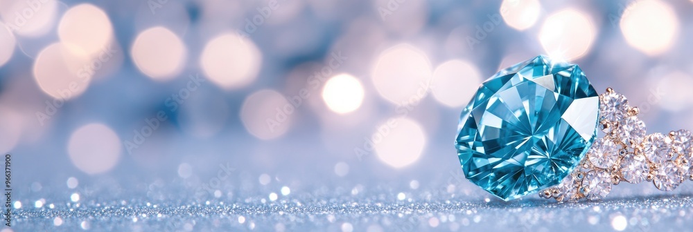 Close-up background of an abstract blue diamond texture crystal. Close-up background of an abstract blue diamond texture crystal.