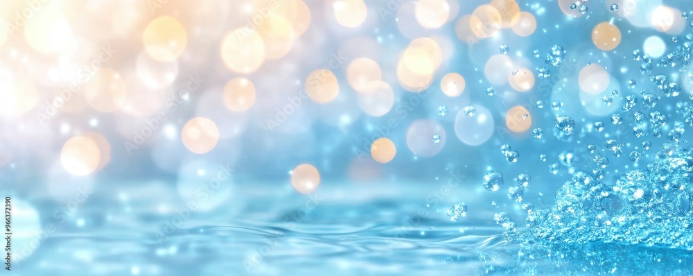 Concept of pure blue abstract water with a hazy background Concept of pure blue abstract water with a hazy background