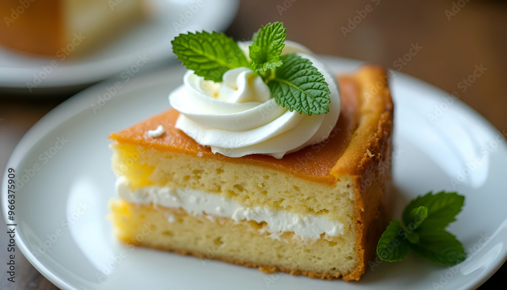 cake with cream and mint cake with cream and mint