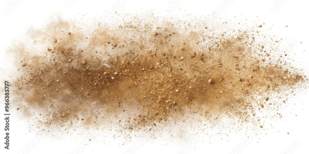 Abstract Brown Dust Explosion on White Background, explosion, dust, texture Abstract Brown Dust Explosion on White Background, explosion, dust, texture