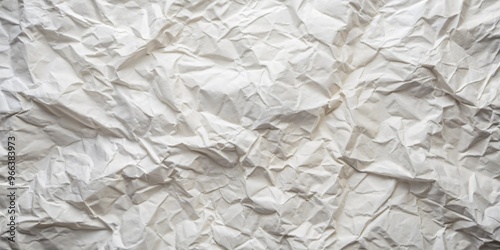 Abstract Crumpled White Paper Texture, White, Crumpled, Texture