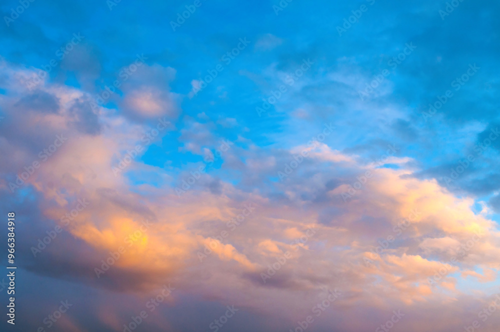 Sunset sky background, picturesque vast sunset sky landscape panoramic scene Sunset sky background, picturesque vast sunset sky landscape panoramic scene