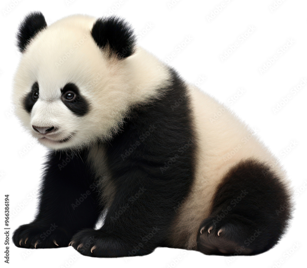 PNG Cute panda baby wildlife animal mammal. PNG Cute panda baby wildlife animal mammal.