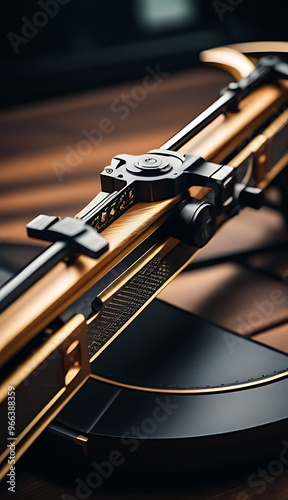 textured pattern style crossbow depicted layered textures rich depth