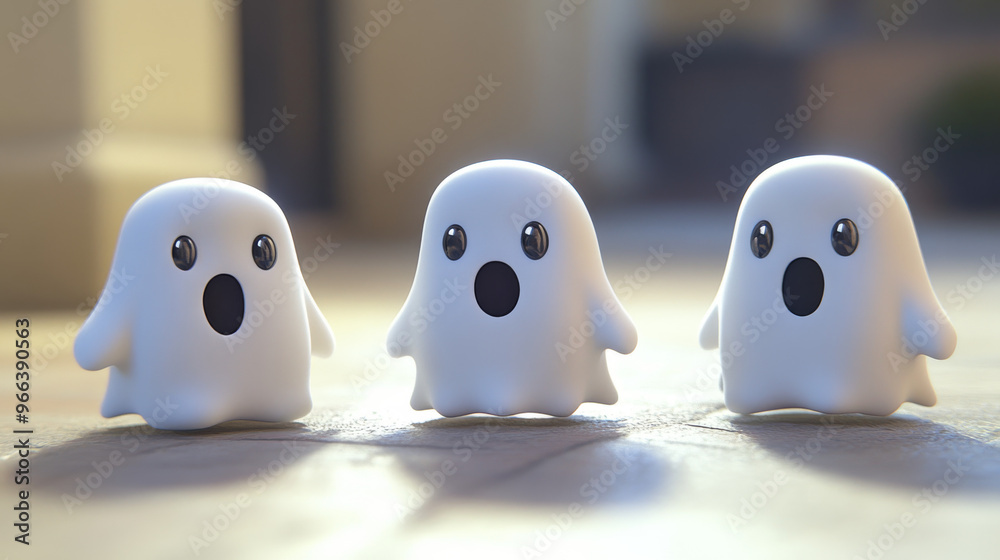 These are adorable 3D ghost characters perfect for Halloween. They're part of a set of spooky, fun characters that include vampires and monsters. These are adorable 3D ghost characters perfect for Halloween. They're part of a set of spooky, fun characters that include vampires and monsters.