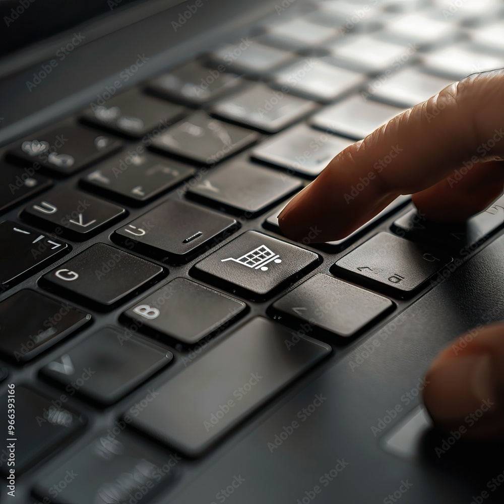 Close-up images of Buy and Order buttons being pressed on various keyboards and devices. Online Shopping Background. AI generated image Close-up images of Buy and Order buttons being pressed on various keyboards and devices. Online Shopping Background. AI generated image