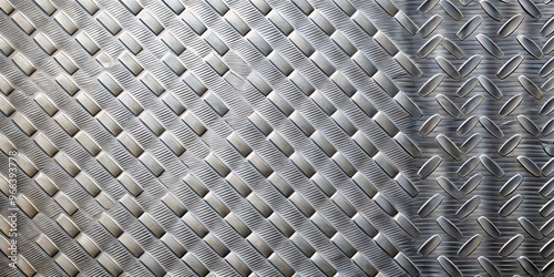 Diamond Plate Texture, Close-up, Industrial, Metal, Background photo