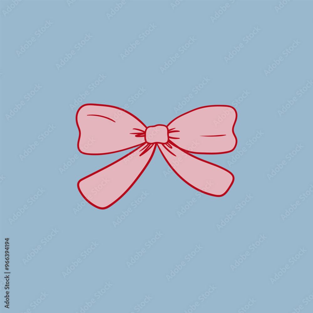 Vector illustration of pink bow in sketch style. Coquette and ballet core aesthetic. Hand drawn ribbon clipart for birthday, wedding, holidays, valentines day, etc. Vector illustration of pink bow in sketch style. Coquette and ballet core aesthetic. Hand drawn ribbon clipart for birthday, wedding, holidays, valentines day, etc.