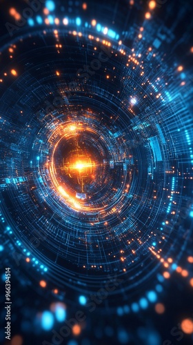 Futuristic Technology Background with Digital Elements for Modern and Innovative Designs