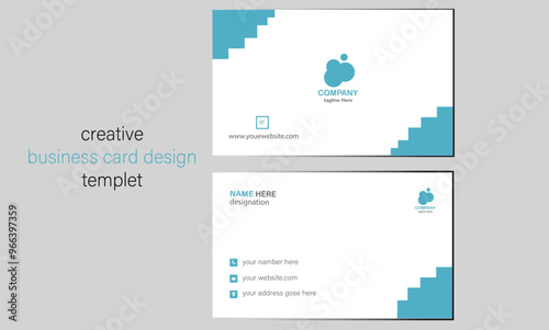  Ceative; modren; blue; and; drack; business; card; design; templet; clean; layout; and; rectangl;
          size; colours; variation
