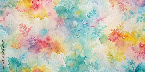 Watercolor Abstract Floral Pattern, Watercolor Floral, Abstract Floral, Watercolor Painting