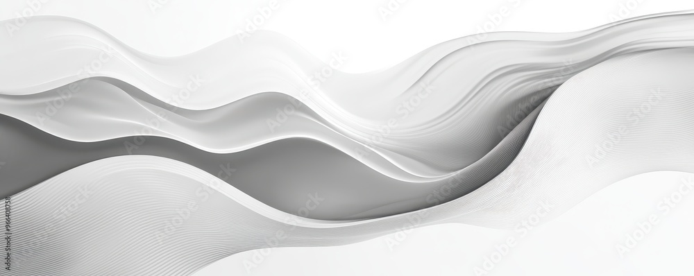 Abstract gray and white wave pattern background, perfect for modern design concepts and elegant presentations. Abstract gray and white wave pattern background, perfect for modern design concepts and elegant presentations.