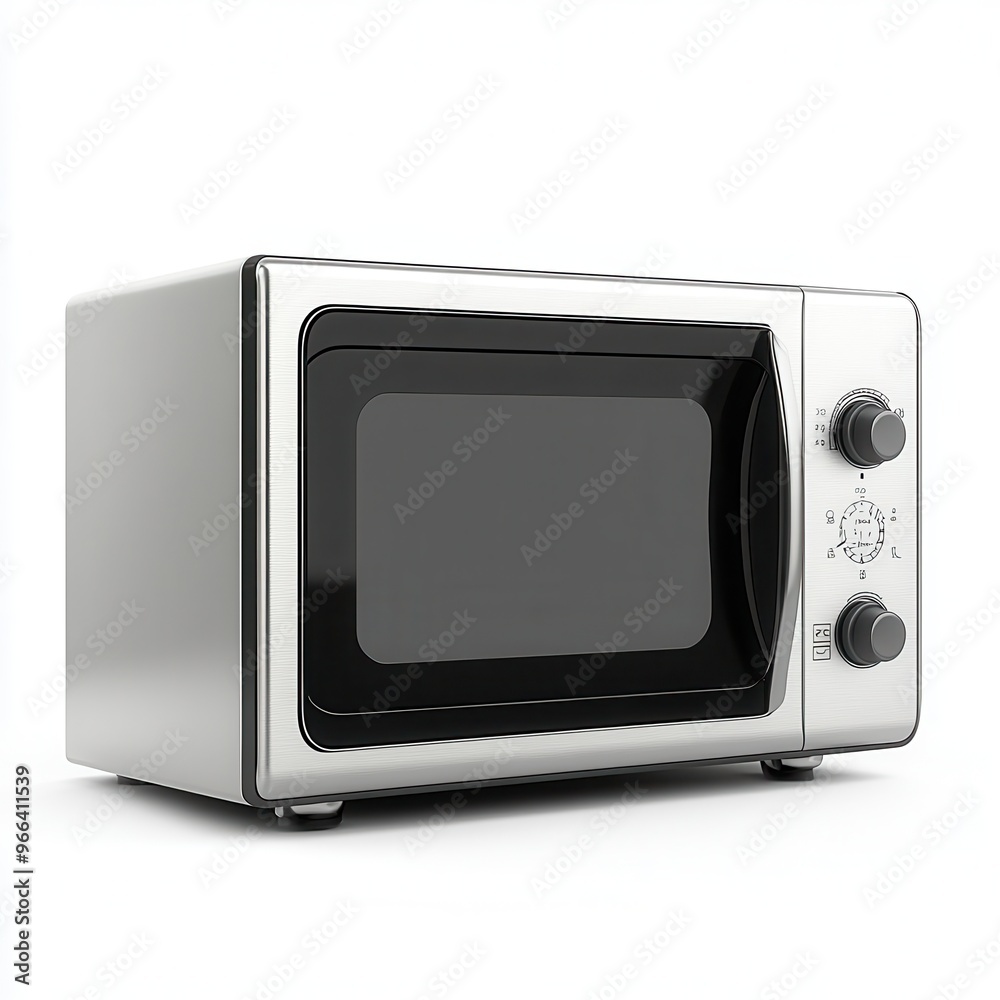 Stainless Steel Microwave Oven with Black Door Stainless Steel Microwave Oven with Black Door