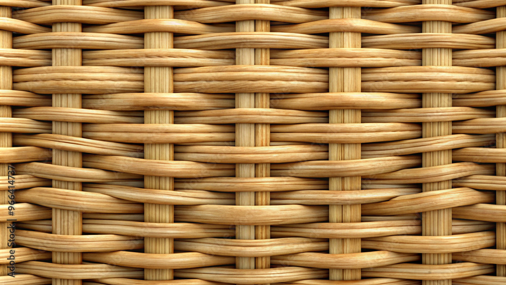 Woven rattan texture, natural beige tones, used for backgrounds and crafts, copy space
Woven rattan texture, natural beige tones, used for backgrounds and crafts, copy space