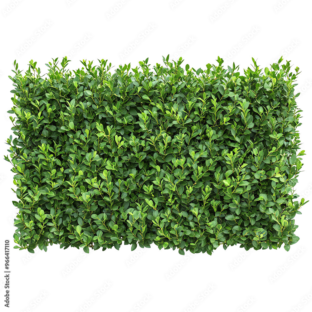 A dense green hedge with lush leaves, forming a vibrant natural barrier. A dense green hedge with lush leaves, forming a vibrant natural barrier.