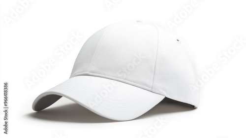 Plain White Baseball Cap