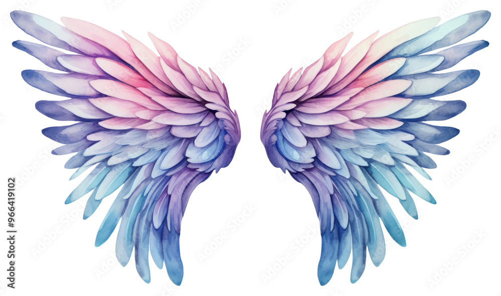 Fototapeta premium PNG Wings art white background lightweight.