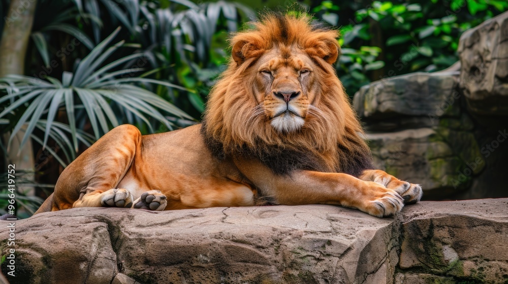 Naklejka premium Daniel s courage and faithful prayer in the lions den a testament to resilience in adversity