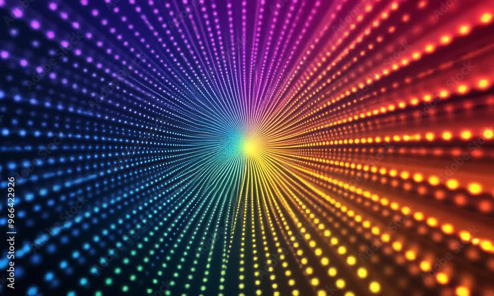 Abstract Rainbow Tunnel of Lights Abstract Rainbow Tunnel of Lights